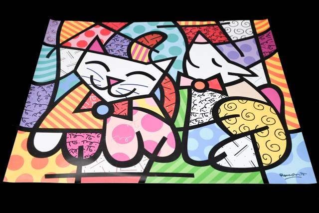Romero Britto Poster in Colors Signed (1 of 10)