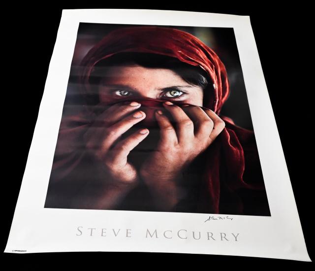 Steve McCurry "Afghan Girl" Signed Color Poster (1 of 10)