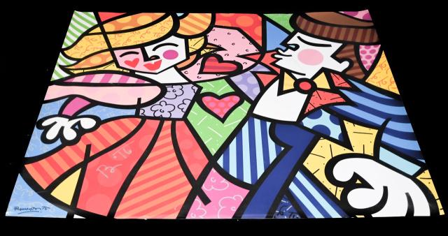 Romero Britto Poster in Colors Signed (1 of 10)