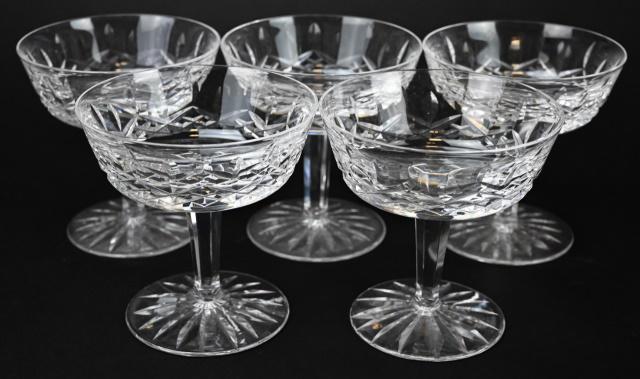 5 Waterford Crystal Large Champagne Coupes (1 of 8)
