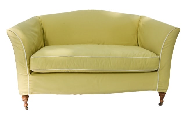 Mitchell Gold Camel Back Slip Covered Settee (1 of 11)