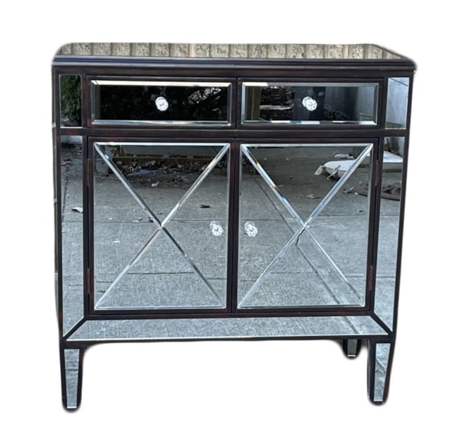 Hollywood Regency Style Mirrored Cabinet (1 of 7)
