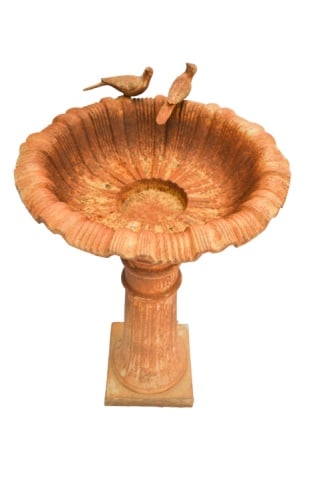 Antique Cast Iron Victorian Birdbath Bird Figurine (1 of 12)