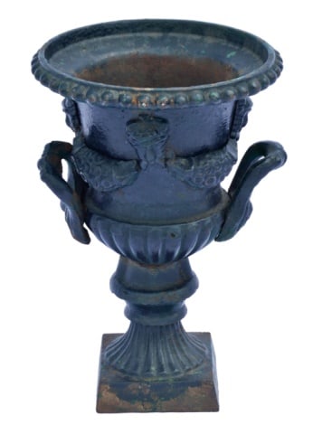 Antique French Cast Iron Urn (1 of 7)