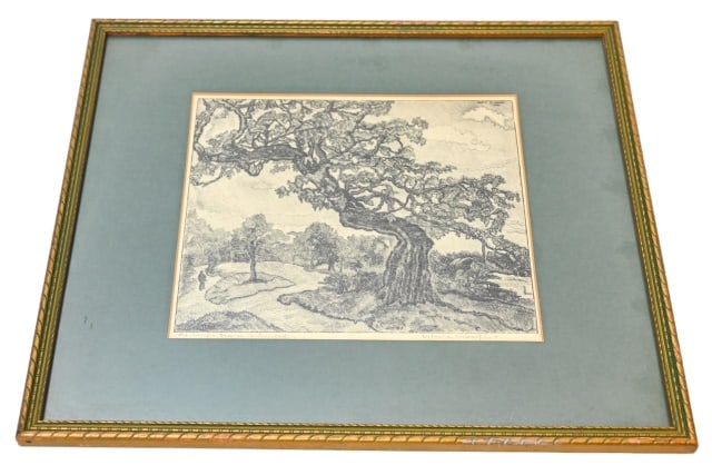 Paula Eliasoph Signed Etching Central Park Tree (1 of 10)