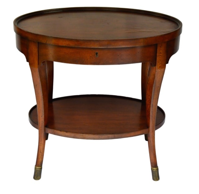 Baker Milling Road Round Side Table with Shelf (1 of 14)