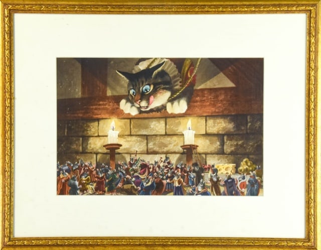 Alain Vaes Watercolor Painting Reynard the Fox (1 of 9)