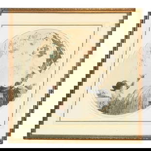 Guy Bardone Des Bubles Antique Framed Lithograph: Guy Bardone Des Bubles Antique Framed Lithograph. 28 inches x 27 inches.