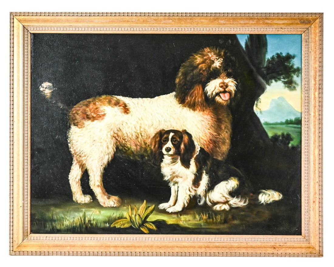 Oil on Canvas Portrait of Two English Spaniels (1 of 10)