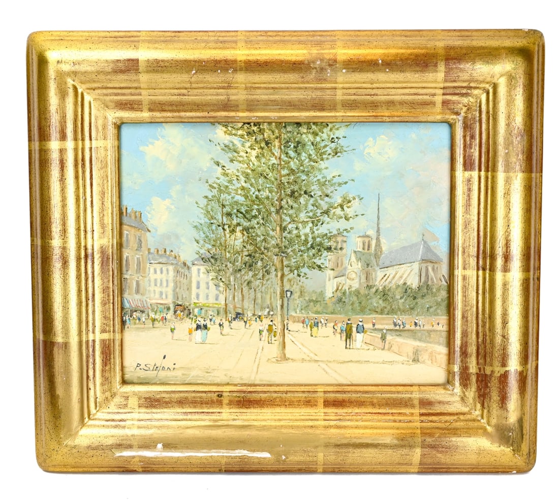 Pierre Stefani Signed Oil Painting Notre Dame (1 of 11)