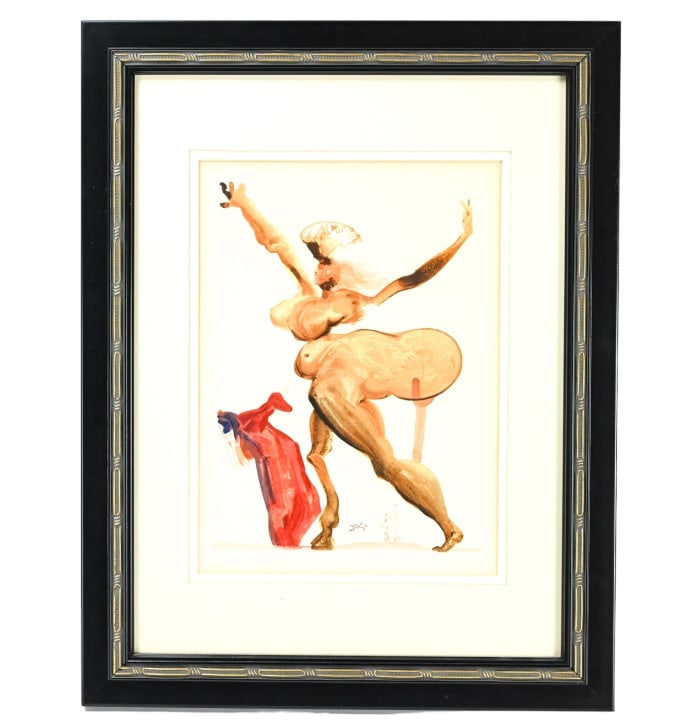 Salvatore Dali Signed Woodblock Manto Inferno (1 of 11)