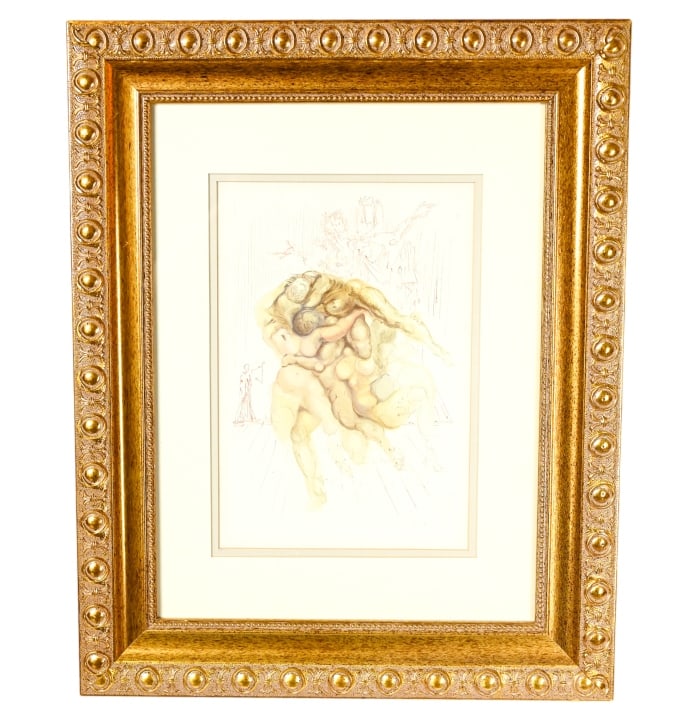 Salvatore Dali Devine Comedy Inferno Canto 8 (1 of 9)