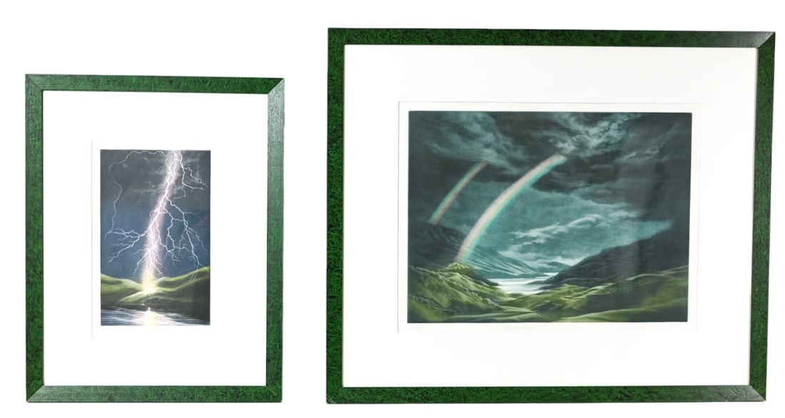 2 Susan E. Jameson Lithographs Lightning & Rainbow (1 of 13)