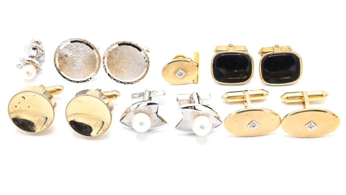 Collection of Vintage Cuff Links & Buttons (1 of 7)