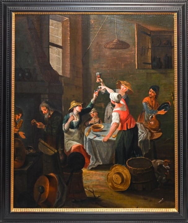 Dirck  Helmbreker Italian Peasants in an Interior (1 of 20)