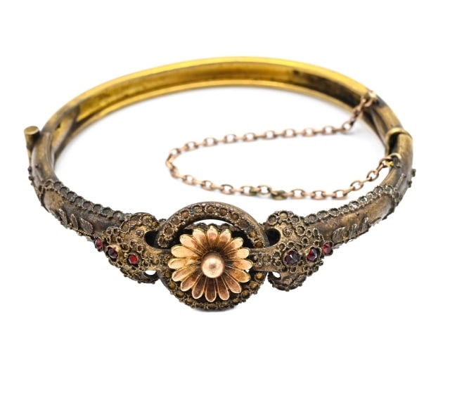 Antique 19th C 10kt Gold & Gold Filled Bracelet (1 of 7)