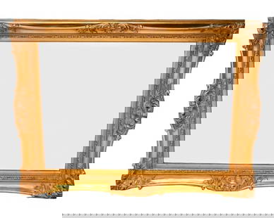 French Provincial Gold Gilt Wood Wall Mirrror: French Provincial Gold Gilt Wood Wall Mirror.Measures 39 inches x 48 inches x 3.5 inches.