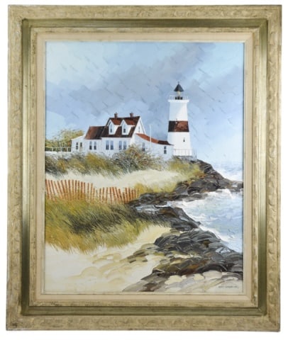 Albert Swayhoover Painting New England Lighthouse (1 of 9)