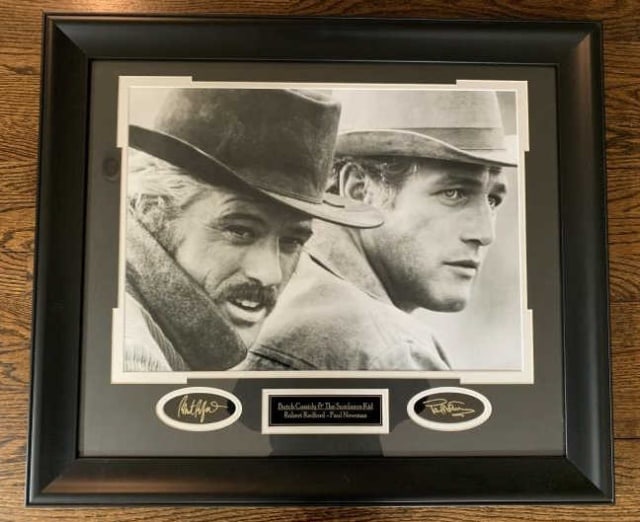 Paul Newman & Robert Redford Signed Print (1 of 6)