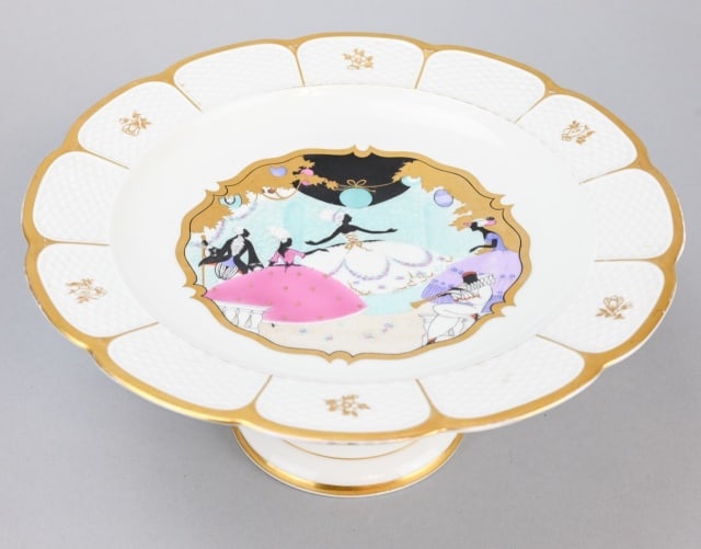 Antique Rosenthal Rhododur Handgemalt Cake Stand (1 of 10)
