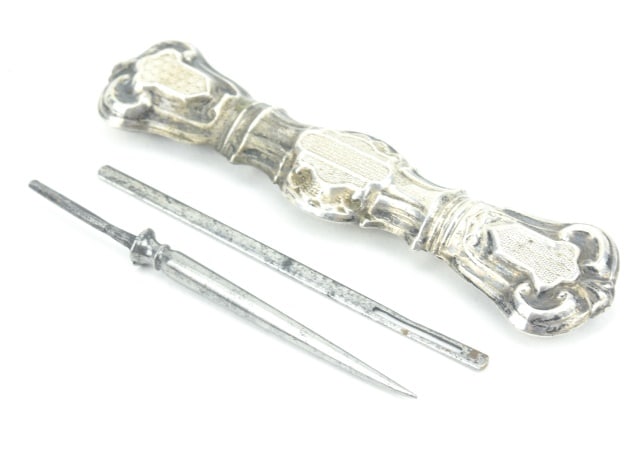 Antique Sterling Silver Sewing Needle Case (1 of 7)