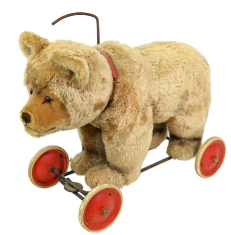 Vintage Ride On Stuffed Bear Toy (1 of 13)