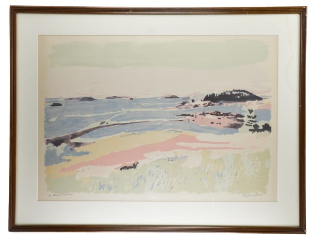 Fairfield Porter Signed Lithograph South Meadow (1 of 10)