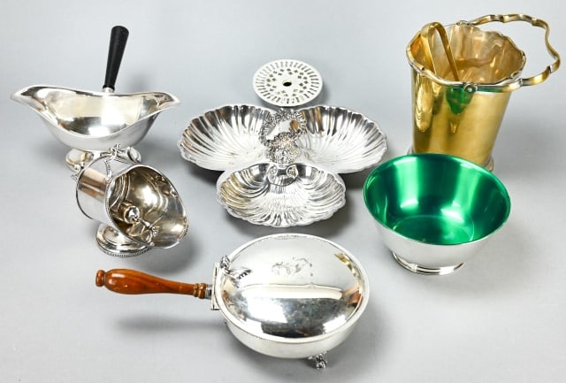 Collection SIlver Plate Table Top Serving Items (1 of 8)