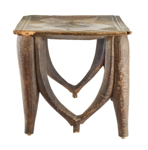 Antique African Nupe Hand Carved Stool (1 of 10)