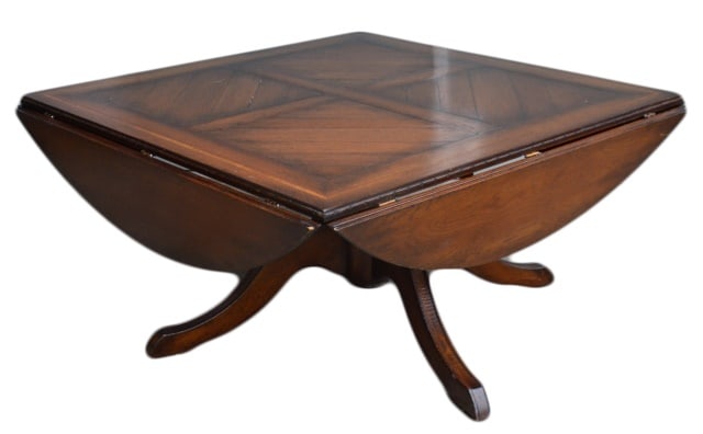 Art Deco Style Round Drop Leaf Dining Table (1 of 8)