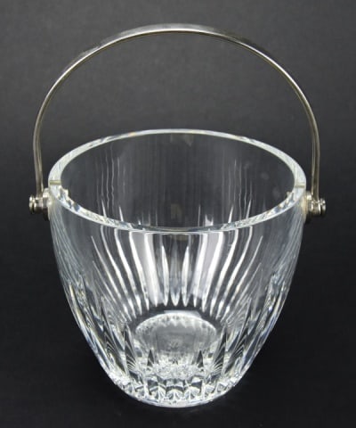 Baccarat Cut Crystal "Massena" Ice Bucket: Baccarat Cut Crystal "Massena" Ice Bucket. Marked on bottom. Measures 5 inches x 5.5 inches.