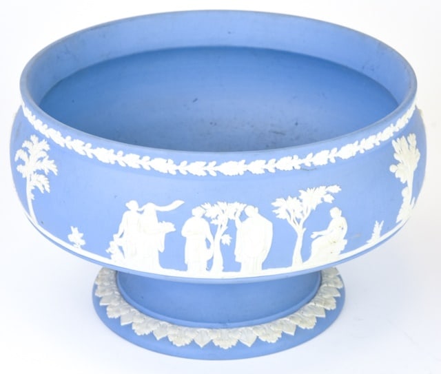 Wedgwood Blue & White Jasperware Centerpiece (1 of 8)