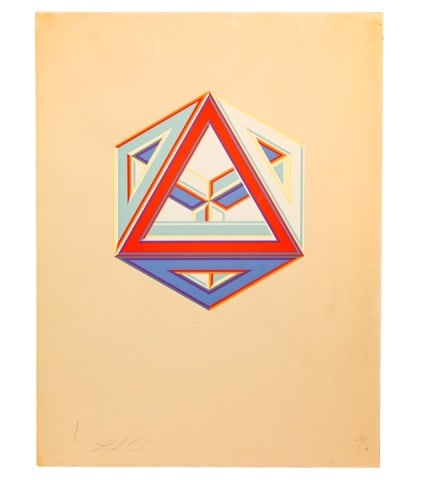Alvin D. Loving Jr. Signed Geometric Lithograph (1 of 17)