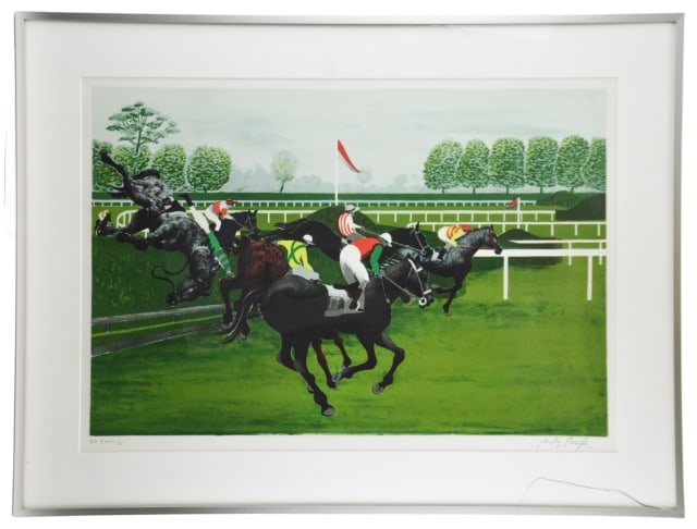 Pierre C. Bayle Signed Lithograph Steeplechase (1 of 8)