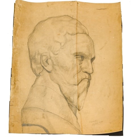 Jehangir Sabavala Signed Charcoal Study (1 of 12)