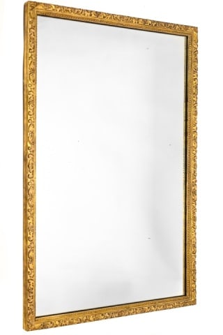 Antique Rococo Style Carved Gilt Wall Mirror (1 of 10)