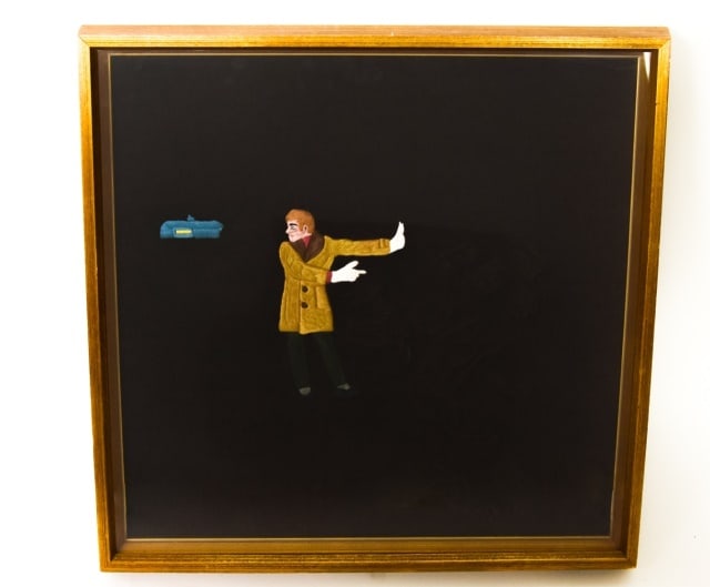 Framed Vintage Embroidered Folk Art Picture (1 of 9)