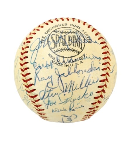 St.Lewis Cardinals MLB team Signed Baseball 1950's (1 of 7)