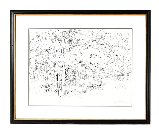 Carl Ashby Ink on Paper Signed & Dated 1978 (1 of 9)