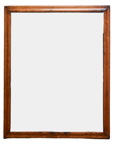 Williams Cabinetry Rustic Brown Carved Wall Mirror (1 of 5)
