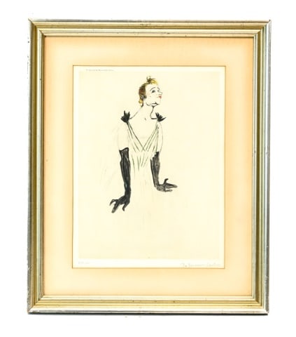 Toulouse-Lautrec Signed Numbered Clowness Print (1 of 10)