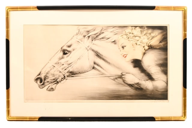 Louis Icart Signed Etching "Thoroughbreds" (1 of 14)