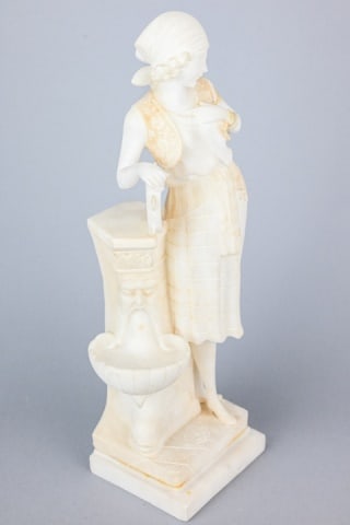 G. Bunchini Alabaster Sculpture of Gypsy Woman (1 of 11)