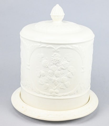 Antique 18 C Salt Glaze Stoneware Cheese Dish (1 of 11)