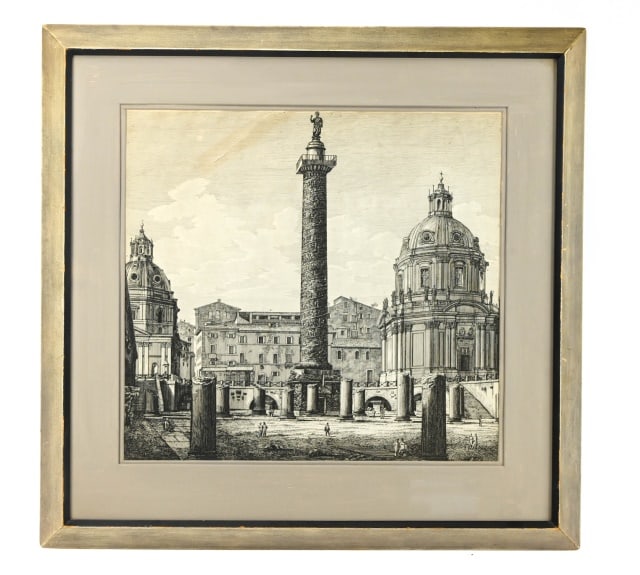 Antique Veduta dello Scavo Foro Trajano Etching (1 of 9)
