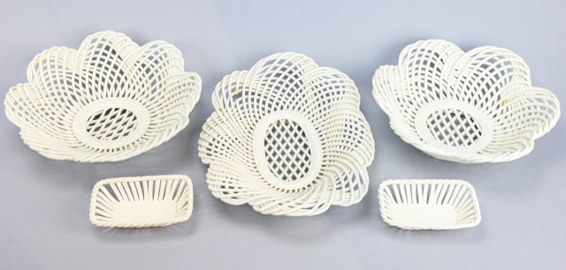 5 Antique Leedsware Creamware Bowls (1 of 11)