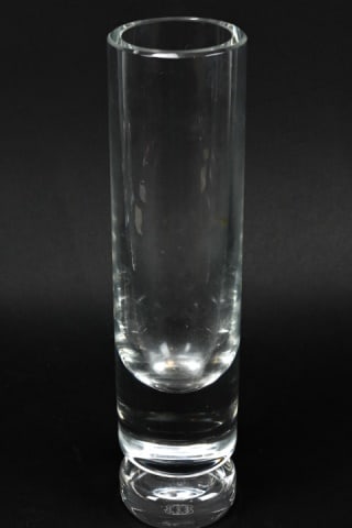Baccarat France Crystal Column Form Vase: Baccarat France Crystal Column Form Vase. Measures 12 inches x 3 inches.