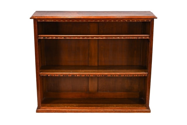 English Edwardian Hand Carved Open Bookcase (1 of 11)