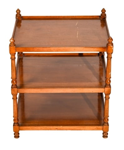 Fine Arts Colonial Style Three-Tier Side Table (1 of 9)