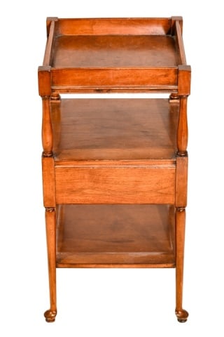 French Provincial Carved Three-Tiered Side Table (1 of 10)